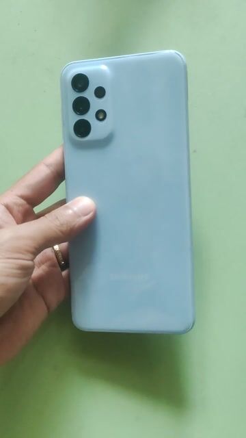 Samsung Galaxy A23 128GB Xanh nhạt. Mua bán Điện thoại tại Thành phố Dĩ An Bình Dương được đăng bởi Phạm Ngọc Oanh hình 1