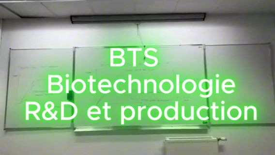 Le BTS Biotechnologie en recherche et production: qu'est ce que c'est