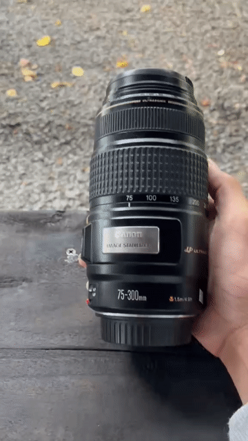 Ống kính Canon EF 75-300mm IS USM Đen. Mua bán Máy ảnh, Máy quay tại Thành phố Thủ Dầu Một Bình Dương được đăng bởi hh hình 1