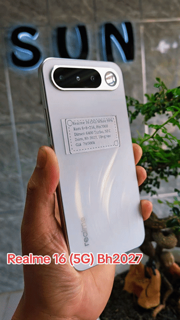 Realme 16 (5G) 8+256 Pin7000 (Bh2027) Keng. Mua bán Điện thoại tại Huyện Trảng Bàng Tây Ninh được đăng bởi Sun Mobile Shop Điện Thoại Trảng Bàng Tây Ninh 01 hình 1