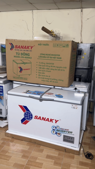 Tủ đông Sanaky VH-4099A3 Inverter new 95% Bh 2 nam. Mua bán Tủ lạnh tại Quận 12 Tp Hồ Chí Minh được đăng bởi Hùng điện máy  hình 1