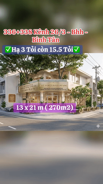 Mua bán Nhà ở Quận Bình Tân Tp Hồ Chí Minh diện tích 273 m² giá 15,5 tỷ