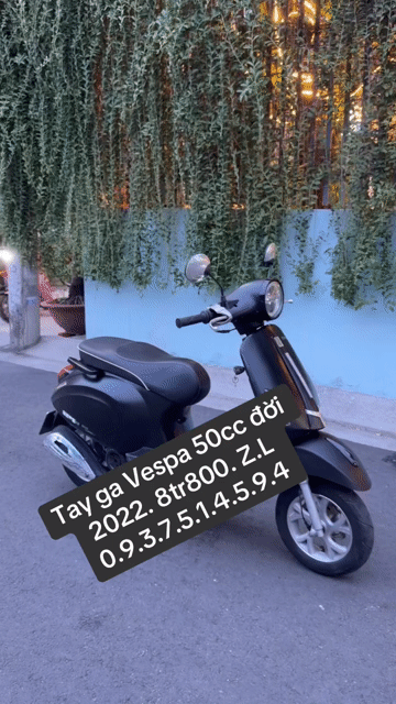 Tay ga Vespa 50cc đời 2022 có cccd chủ xe. Mua bán Xe máy tại Quận Bình Tân Tp Hồ Chí Minh được đăng bởi Nguyễn Trần Khắc Trường hình 1