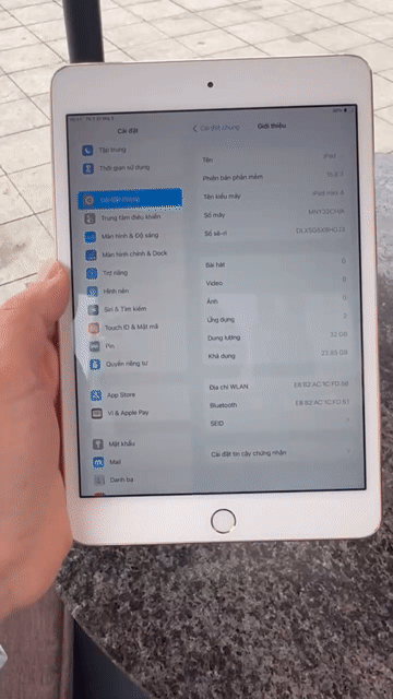 Bán iPad mini 4 32GB vàng hồng rẻ test thỏa mái. Mua bán Máy tính bảng tại Thành phố Thủ Đức Tp Hồ Chí Minh được đăng bởi Đức hình 1