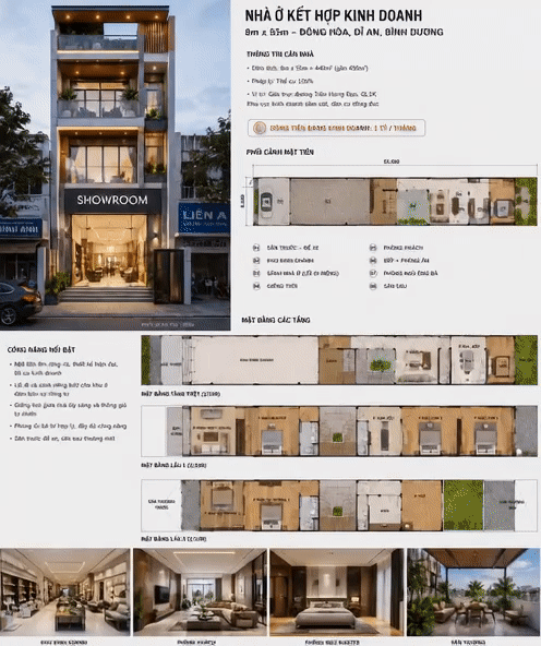 Mua bán Văn phòng, Mặt bằng kinh doanh Thành phố Dĩ An Bình Dương diện tích 450 m² giá 38 tỷ