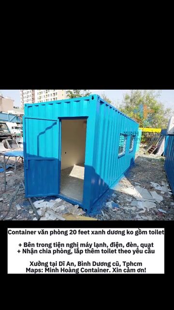 Công văn phòng cửa đi mặt nhỏ 20f không toilet. Mua bán Đồ dùng văn phòng tại Thành phố Dĩ An Bình Dương được đăng bởi Minh Hoàng Container hình 1