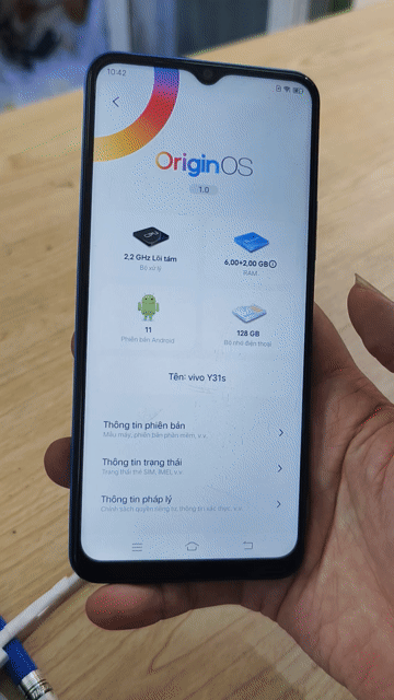 Vivo Y31s 6GB/128GB Xanh 5G. Mua bán Điện thoại tại Quận Đống Đa Hà Nội được đăng bởi tshop tây sơn hình 1