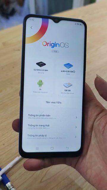 Vivo Y31s 6GB/128GB Xanh 5G. Mua bán Điện thoại tại Quận Đống Đa Hà Nội được đăng bởi tshop tây sơn hình 1