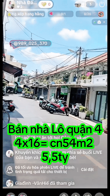 Mua bán Nhà ở Quận 4 Tp Hồ Chí Minh diện tích 54 m² giá 5,5 tỷ