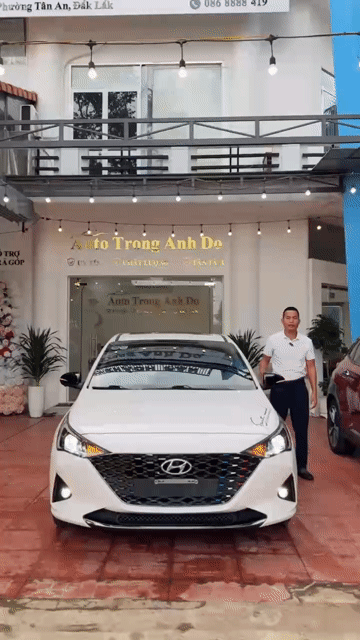 Hyundai Accent 2022 ATH 31000 km Trắng. Mua bán Ô tô tại Thành phố Buôn Ma Thuột Đắk Lắk được đăng bởi Trọng Anh hình 1