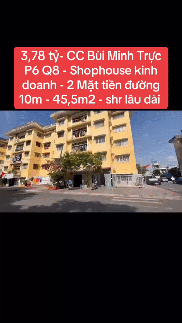Mua bán Căn hộ Chung cư Quận 8 Tp Hồ Chí Minh diện tích 45.5 m² giá 3,78 tỷ