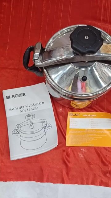 Nồi áp suất BLACKER Thép không gỉ Bạc Mới. Mua bán Bếp, lò, đồ điện nhà bếp tại Huyện Kiên Hải Kiên Giang được đăng bởi Hào  hình 1