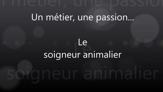 Un metier, une passion... Le soigneur animalier