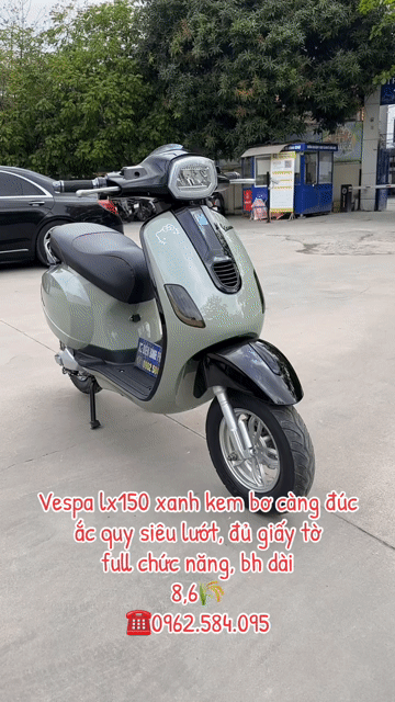 Xe máy điện Vespa đèn vuông 2025 Xám. Mua bán Xe máy tại Quận Bắc Từ Liêm Hà Nội được đăng bởi Xe điện Bình Phương hình 1