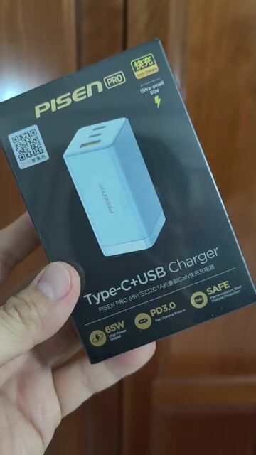 Củ sạc nhanh Pisen Pro 65W. Mua bán Phụ kiện (Màn hình, Chuột...) tại Quận Cẩm Lệ Đà Nẵng được đăng bởi Thanh nhan hình 1