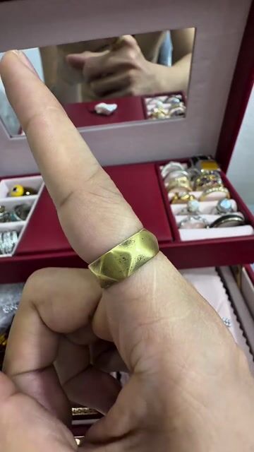 Nhẫn nam đồng vàng cắt giác cổ điển. Mua bán Phụ kiện thời trang khác tại Quận Tân Bình Tp Hồ Chí Minh được đăng bởi Lành Lasa hình 1