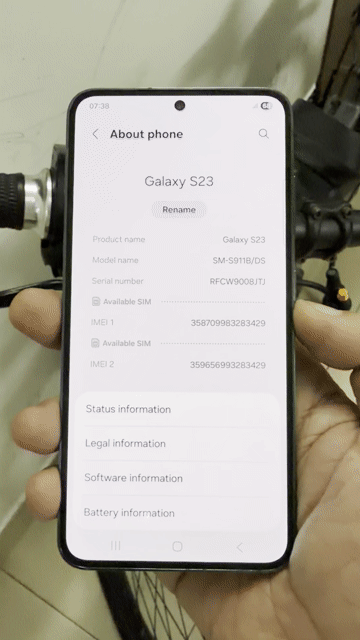Samsung S23 256GB Xám Đã sử dụng. Mua bán Điện thoại tại Quận Tân Bình Tp Hồ Chí Minh được đăng bởi Tran Minh Anh hình 1