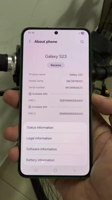 Samsung S23 256GB Xám Đã sử dụng. Mua bán Điện thoại tại Quận Tân Bình Tp Hồ Chí Minh được đăng bởi Tran Minh Anh hình 1