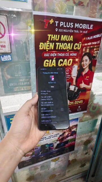 Samsung M34 5G 8GB/128GB 1,6tr nha ace. Mua bán Điện thoại tại Thành phố Huế Thừa Thiên Huế được đăng bởi T PLUS MOBILE MUA BÁN ĐIỆN THOẠI hình 1