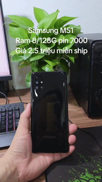 Samsung M51 128GB pin 7000mah, màn zin mượt. Mua bán Điện thoại tại Quận Hà Đông Hà Nội được đăng bởi Shop Điện Thoại Cũ Zin hình 1