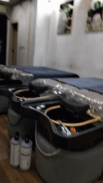 Giường gội Spa Salon Vải Kim loại Xám Đen. Mua bán Giường, chăn ga gối nệm tại Quận Hà Đông Hà Nội được đăng bởi Việt Phan hình 1