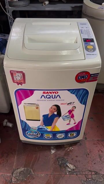 Máy giặt Sanyo 7kg cửa trên Trắng cũ. Mua bán Máy giặt tại Quận 7 Tp Hồ Chí Minh được đăng bởi TH Điện lạnh giá rẻ siêu rẻ HCM hình 1
