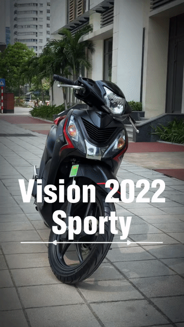 Honda Vision Sporty 2022 Đen Sporty thể thao. Mua bán Xe máy tại Quận Ba Đình Hà Nội được đăng bởi Xe Máy Nam Thi hình 1