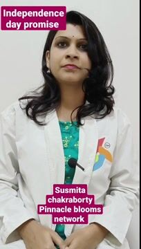 Pinnacle Blooms Network 75th Independence Day Promise by Susmita Chakraborty, Speech Therapist of Pinnacle @ Suchitra II in English