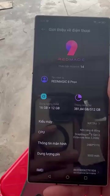 RedMagic 8 Pro+ 512GB Bạc. Mua bán Điện thoại tại Huyện Bình Chánh Tp Hồ Chí Minh được đăng bởi Phục Nguyễn hình 1