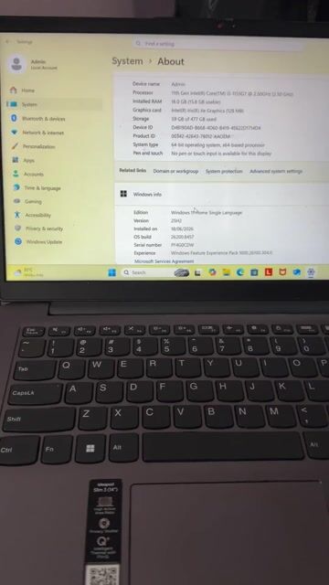 Lenovo Ideapad i5-1155G7 16G/512Gb. Mua bán Laptop tại Quận Nam Từ Liêm Hà Nội được đăng bởi Hoàng Đức Anh Tú hình 1