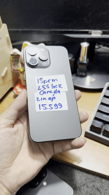 Apple iPhone 15 Pro Max 256GB Canada 99%. Mua bán Điện thoại tại Quận Gò Vấp Tp Hồ Chí Minh được đăng bởi Quảng Phạm Mua Iphone Lock và QT  HCM hình 1