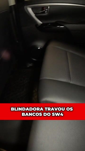 Blindadora travou os bancos do SW4