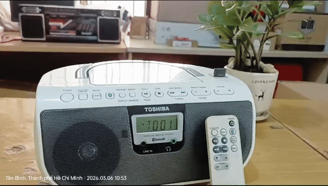 radio CD-USB -UAX- bluetooth TOSHIBA TY-CWU11. Mua bán Tivi, Âm thanh tại Quận Tân Bình Tp Hồ Chí Minh được đăng bởi Thietkerap24h hình 1