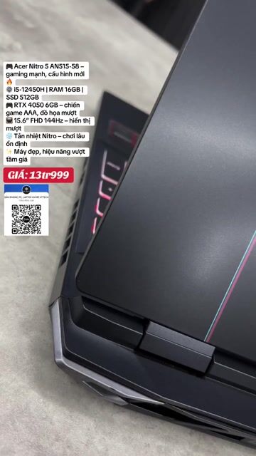 Acer Nitro 5 AN515-58 i5-12450H 15.6 inch 16GB. Mua bán Laptop tại Thành phố Biên Hòa Đồng Nai được đăng bởi TRƯƠNG HUY HOÀNG hình 1