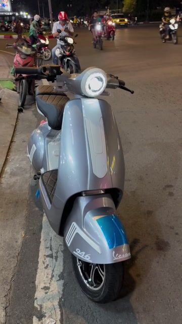 Xe máy điện Vespa 946 Xám Đã sử dụng. Mua bán Xe điện tại Quận 8 Tp Hồ Chí Minh được đăng bởi Hương Giang hình 1