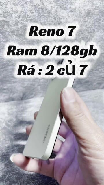 Oppo Reno 7 128GB Vàng nhạt. Mua bán Điện thoại tại Quận 4 Tp Hồ Chí Minh được đăng bởi Tuấn hình 1