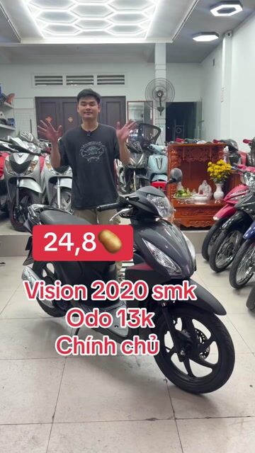Honda Vision 2020 Smartkey Xám đen 13k km. Mua bán Xe máy tại Thành phố Thủ Đức Tp Hồ Chí Minh được đăng bởi Lê Hạnh hình 1