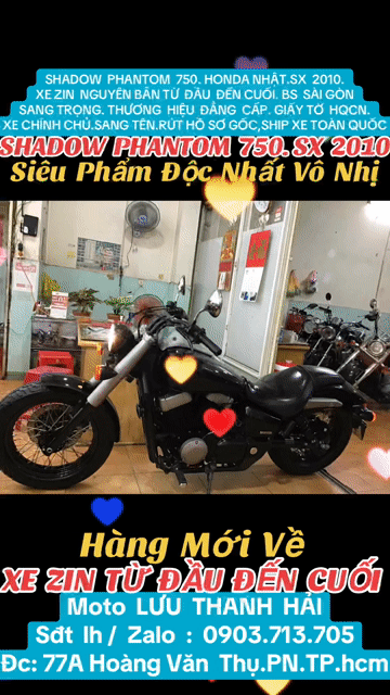 SHADOW 750.HONDA NHẬT.SX2010.ZIN NGUYÊN BẢN TỪ A-Z. Mua bán Xe máy tại Quận Phú Nhuận Tp Hồ Chí Minh được đăng bởi MOTO LUU THANH HAI  77A hình 1