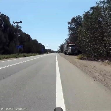 Truck exiting rubish dump onto main road doesn’t look. Shared on UpRide: Abused for being in the primary position