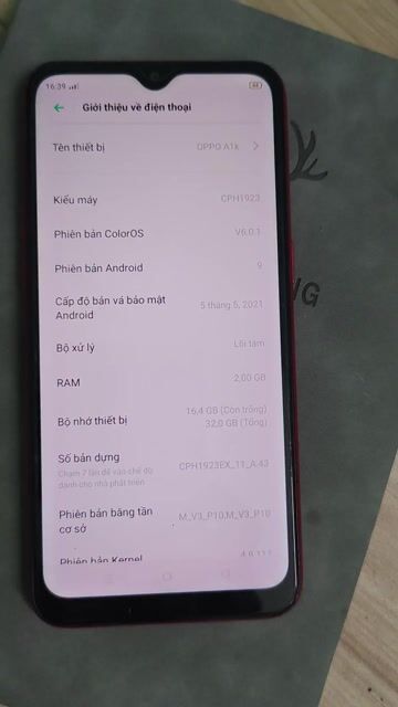 Oppo A1k 32GB Đỏ (đã qua sử dụng). Mua bán Điện thoại tại Quận 8 Tp Hồ Chí Minh được đăng bởi htc hình 1