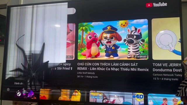 Tivi Sony 56 inch mất 1/3 màn hình. Mua bán Tivi, Âm thanh tại Quận 11 Tp Hồ Chí Minh được đăng bởi Trương Thảo Hương hình 1