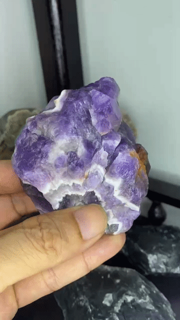 Đá phong thủy Thạch anh tím hoa chanh mini. Mua bán Đồ sưu tầm, đồ cổ tại Quận 12 Tp Hồ Chí Minh được đăng bởi Daquytuanngoc12 hình 1