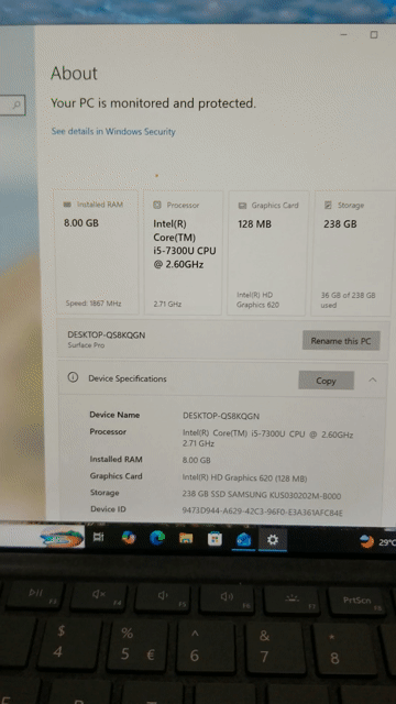 Microsoft Surface Pro i5-7300U 8GB/238GB Đen. Mua bán Máy tính bảng tại Quận 4 Tp Hồ Chí Minh được đăng bởi long thái hình 1