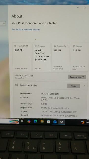 Microsoft Surface Pro i5-7300U 8GB/238GB Đen. Mua bán Máy tính bảng tại Quận 4 Tp Hồ Chí Minh được đăng bởi long thái hình 1