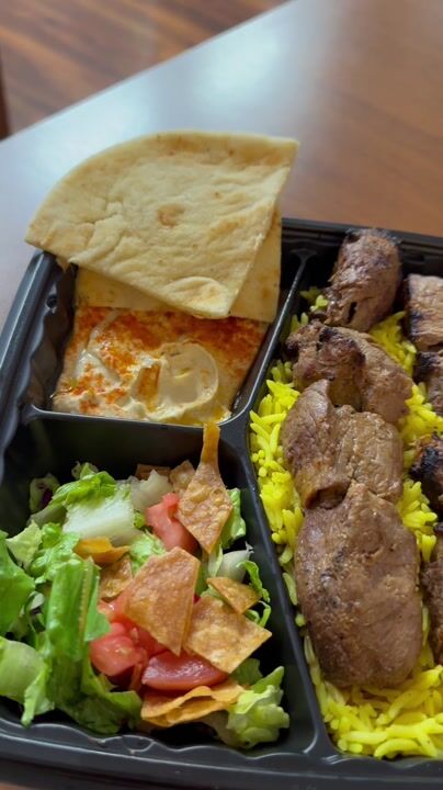Newest Mediterranean spot in San Pedro📍
Beef kabob plate was 🔥😋