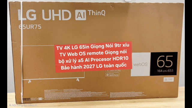 TV 4K LG 65UR7550 65in 4K Giọng Nói Bảo Hành 2027. Mua bán Tivi, Âm thanh tại Quận 8 Tp Hồ Chí Minh được đăng bởi Nguyen nguyen hình 1