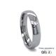 5mm Polished Tantalum Diamond Ring 360 video