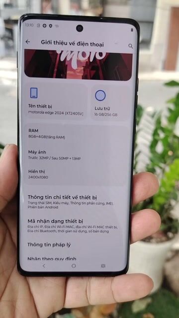 Motorola Edge 2024 8GB/256GB Đen. Mua bán Điện thoại tại Quận Gò Vấp Tp Hồ Chí Minh được đăng bởi Thanh Tùng hình 1