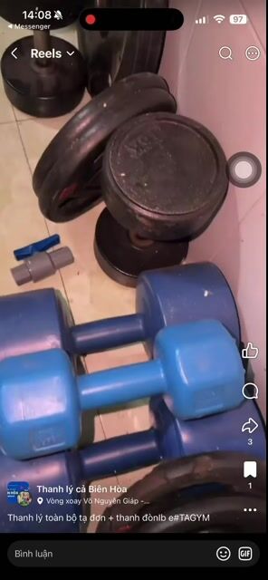 Tạ Nhựa 10kg Đen Xanh.. Mua bán Đồ thể thao, Dã ngoại tại Thành phố Biên Hòa Đồng Nai được đăng bởi XE NÂNG MINH PHƯƠNG KỸ THUẬT hình 1