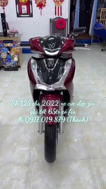 Honda SH 125 CBS 2022 Đỏ. Mua bán Xe máy tại Thành phố Vũng Tàu Bà Rịa - Vũng Tàu được đăng bởi XE MÁY BẢO THANH  TPVŨNG TÀU hình 1